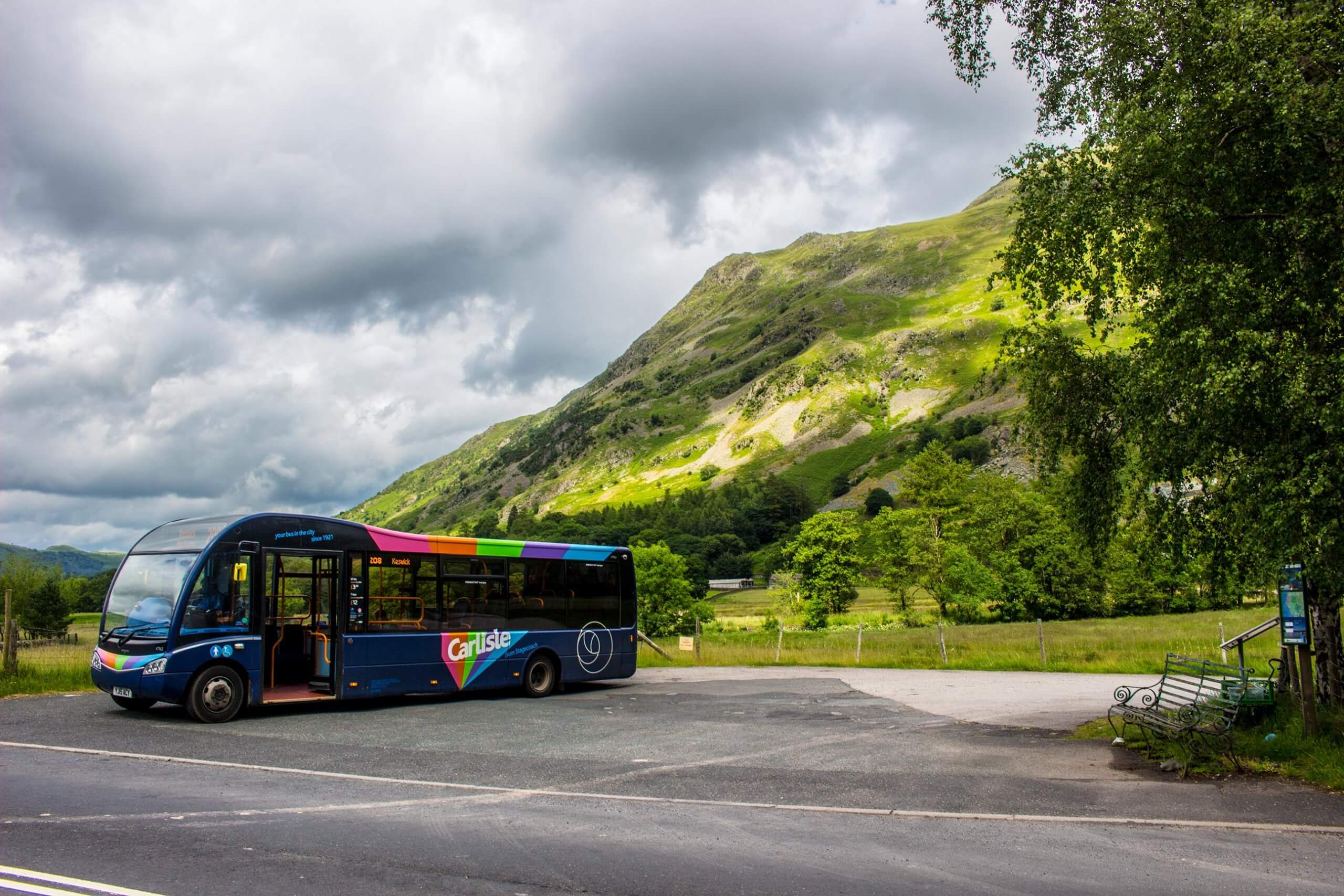 Stagecoach 78 bus at Patterdale in the Lake District